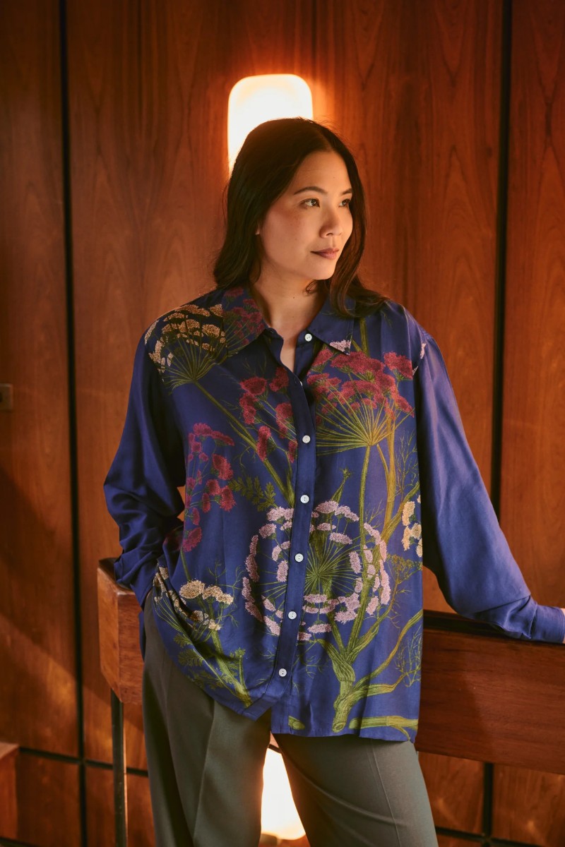 Oversized shirt Parsleyseed Navy - One hundred stars