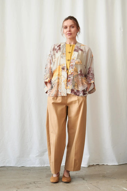 Kort kimono Phoenix Grey