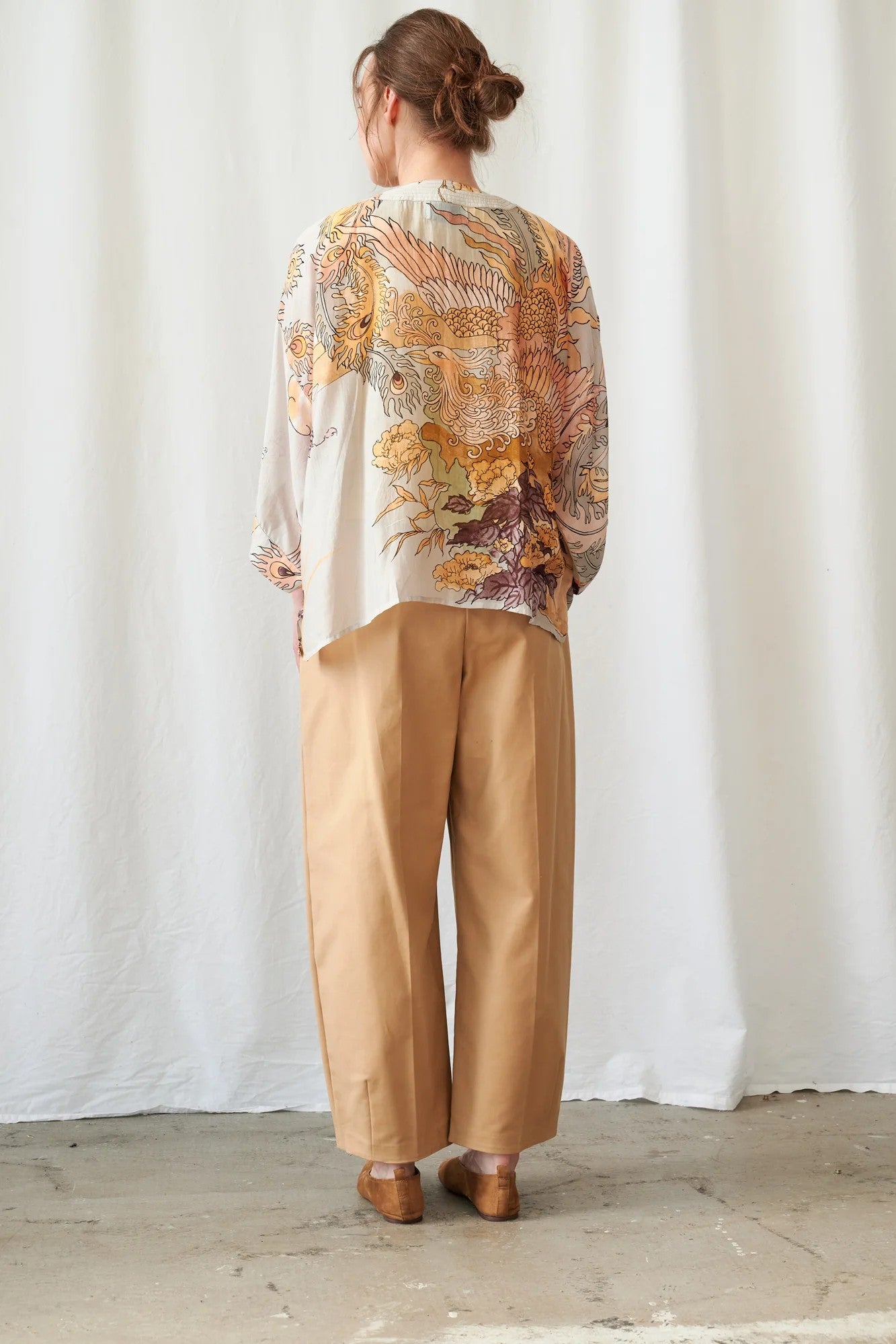 Kort kimono Phoenix Grey