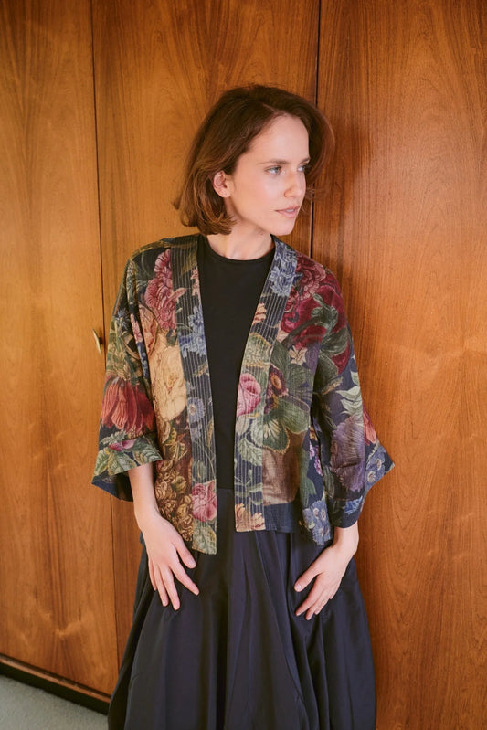 Kort kimono ull