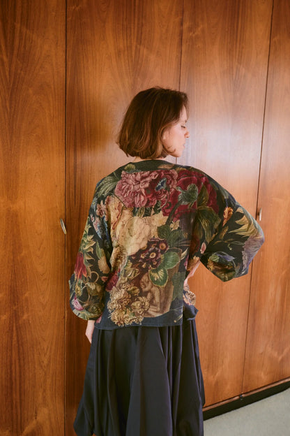 Kort kimono ull