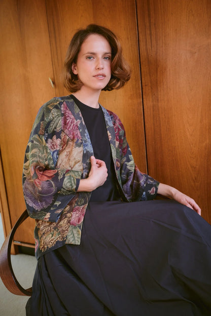 Kort kimono ull