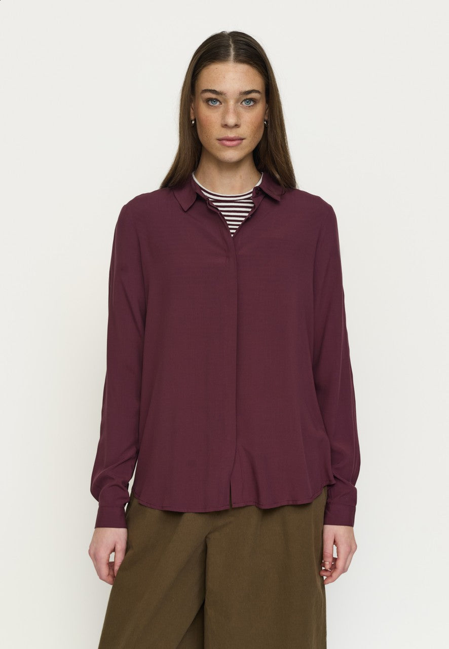 Skjortblus Freedom - Soft rebels - Röd - XS - SR420vinröd - XS