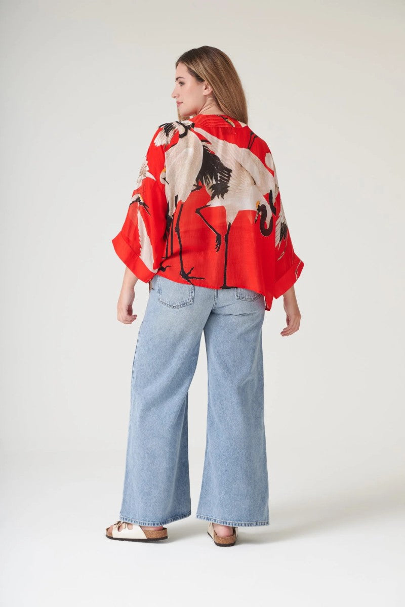 Kort kimono - One hundred stars