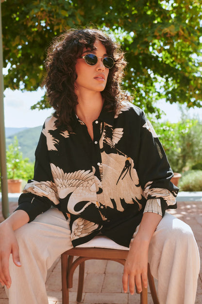 Oversized shirt - One hundred stars - Flerfärgad - One - Oneshirt - storkblack - One