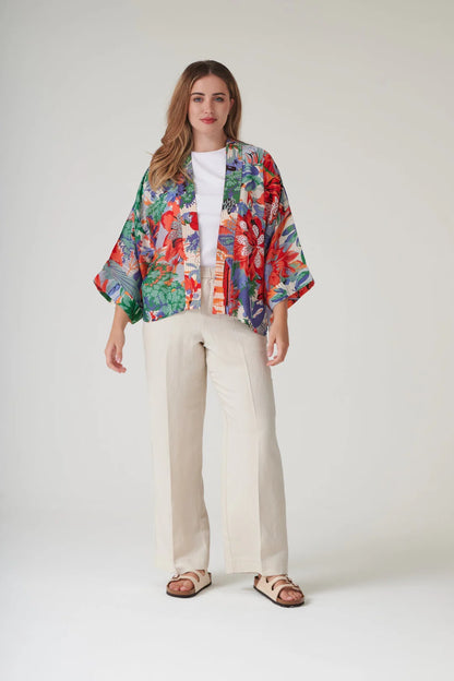 Kort kimono - One hundred stars