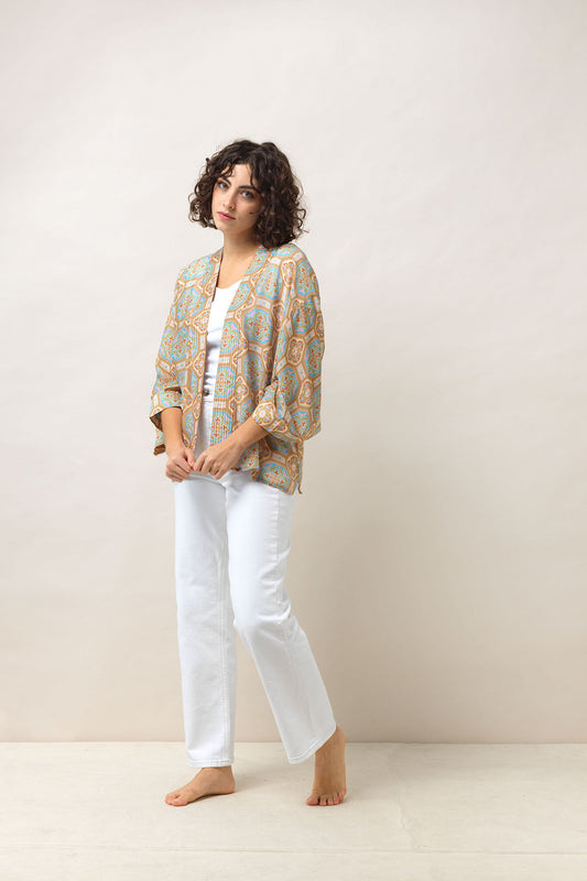 Kort kimono - One hundred stars