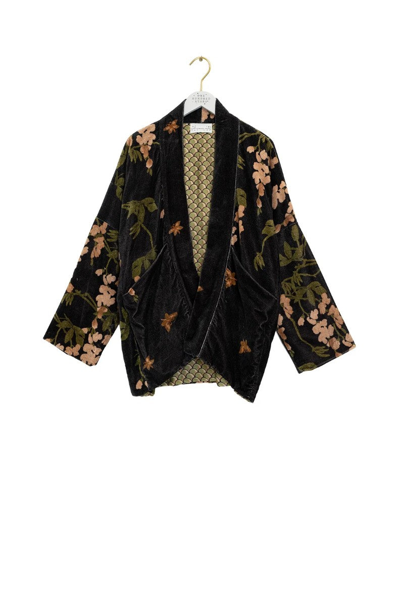 Sammetsjacka Wisteria Black - One hundred stars