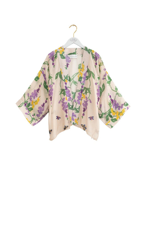 Kort kimono Wisteria Lilac