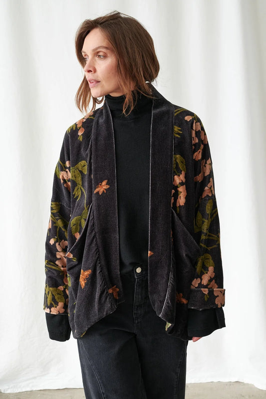 Sammetsjacka Wisteria Black - One hundred stars - Flerfärgad - One - Onesammetsjackawisteriablack - One