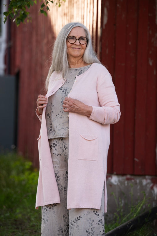 Långkofta Jemma - Gossip - Rosa - XS - Gojemmakofta - rose - XS