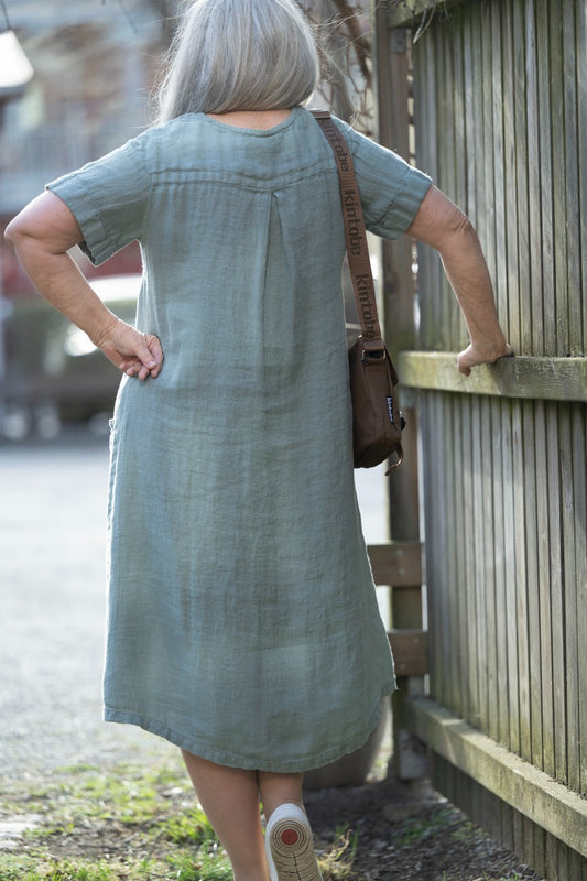 Linneklänning Panamaväv - Karin Sömmare