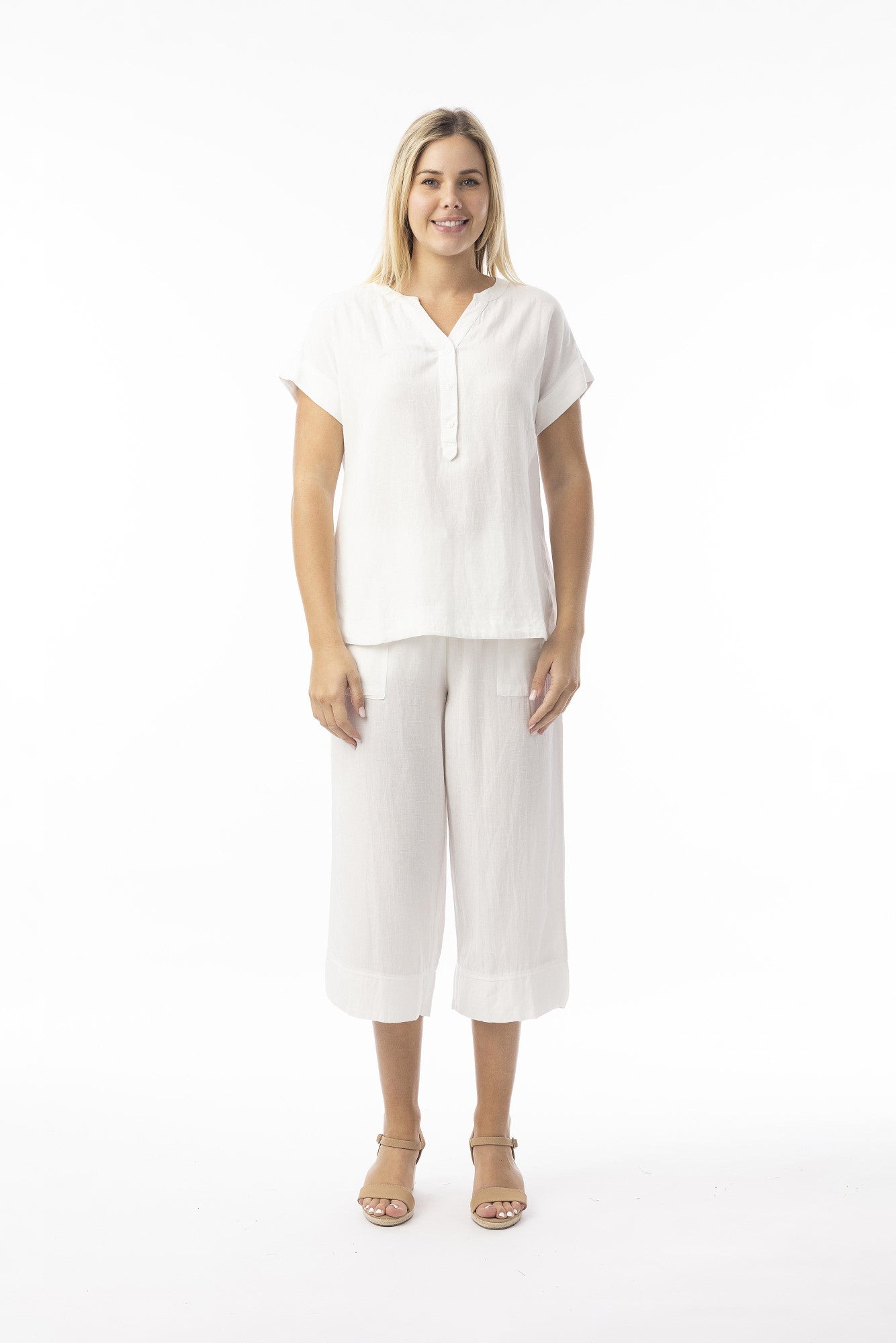 Top V - neck - Orientique - Vitt - 40 - Orient62772 - svart - 40